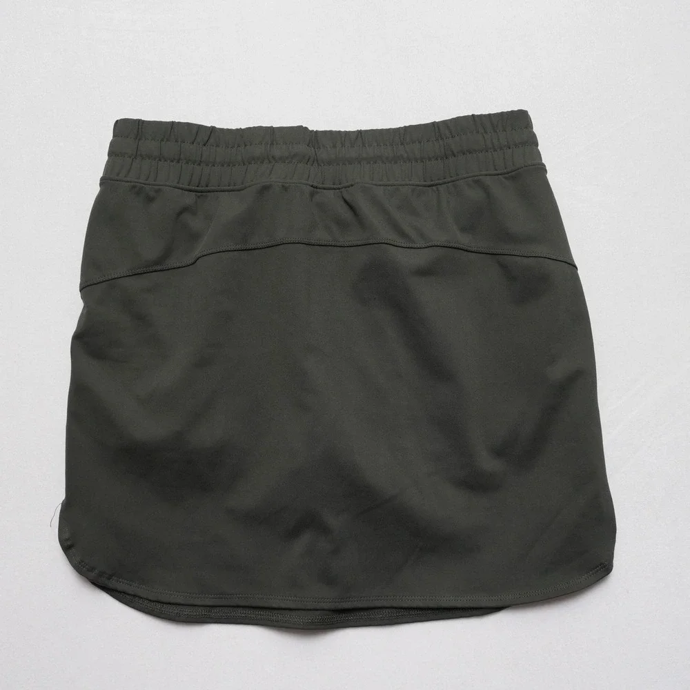 Jones & Co Jones New York Skort Women Small Dark Green Elastic Drawstring Pocket
